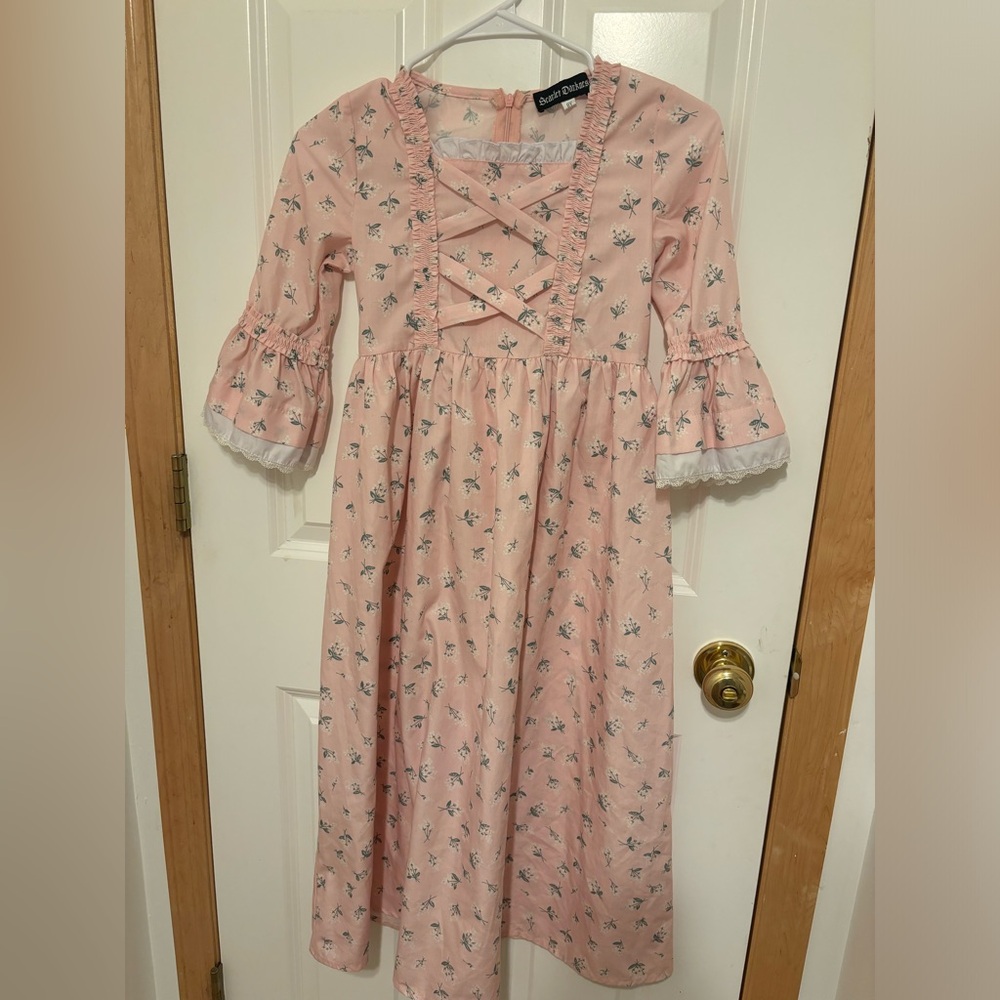 Amazon Pink Floral Kids Casual Dress